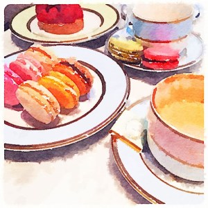 Waterlogue Macarons